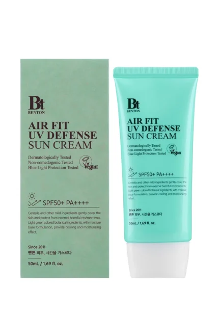 Охлаждающий солнцезащитный крем 50 ml BENTON Air Fit UV Defense Sun Cream SPF50+_PA++++