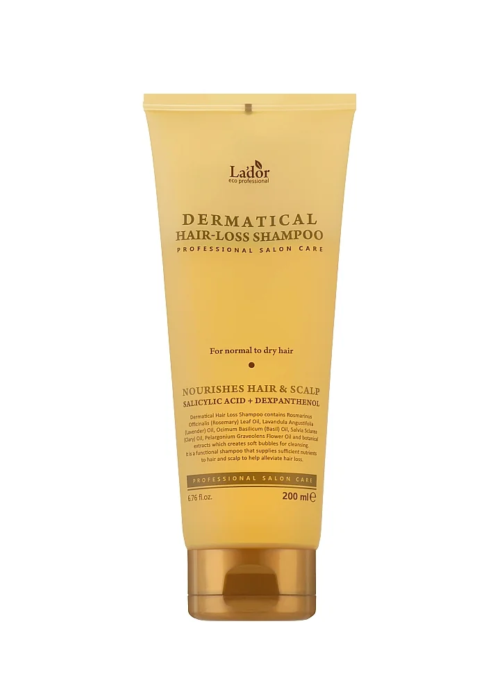 Lador_Dermatical_Hair-Loss_Shampoo_tube_01_procosmetics_by Шампунь бессульфатный против выпадения волос |200 ml| La'dor Dermatical Hair-Loss Shampoo (tube)