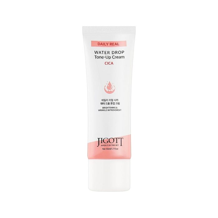 Крем для лица увлажняющий с центеллой азиатской JIGOTT Daily Real Cica Water Drop Tone Up Cream