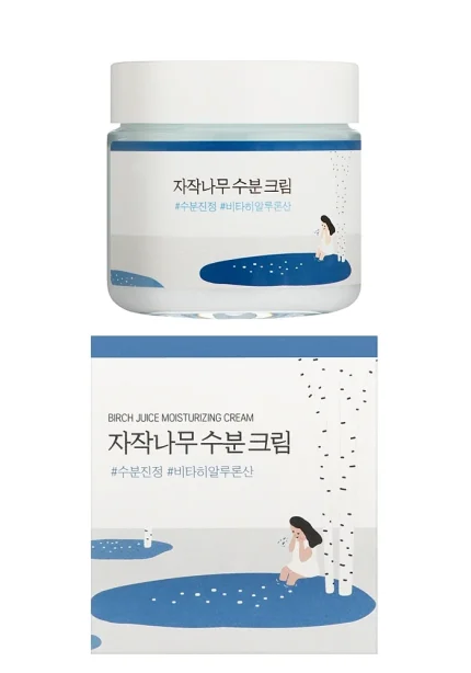 Увлажняющий крем для чувствительной кожи с берёзовым соком |80 g| Round Lab Birch Juice Moisturizing Cream
