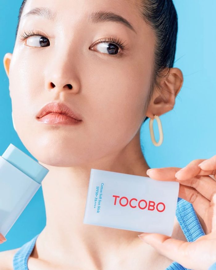 Себорегулирующий солнцезащитный стик для лица |19 g| Tocobo Cotton Soft Sun Stick SPF50 + PA++++