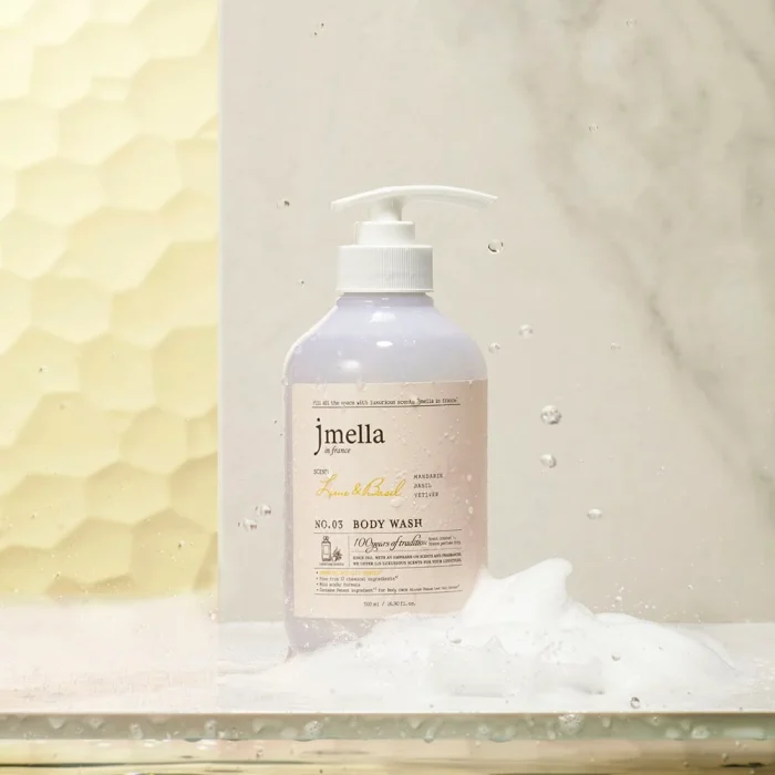 Слабокислотный парфюмированный гель для душа "Лайм-базилик" |500 ml| JMELLA In France LIME & BASIL NO.03 Body Wash