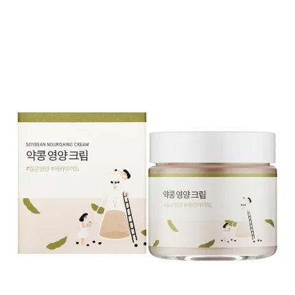 Питательный крем с чёрной соей |80 ml| Round Lab Soybean Nourishing Cream