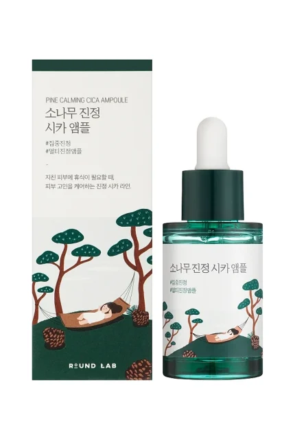 Ампула с экстрактами сосны и центеллы для проблемной кожи |30 ml| Round Lab Pine Calming Cica Ampoule