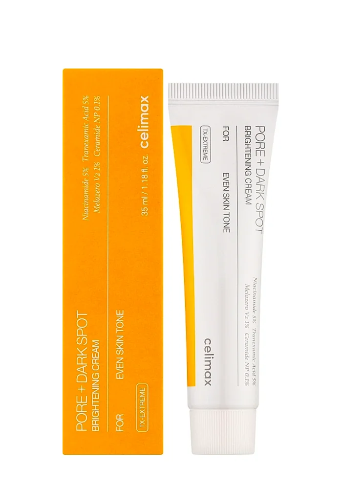 Celimax_Pore+Dark_Spot_Brightening_Cream_01_procosmetics_by Крем для выравнивания тона и рельефа кожи |35 ml| Celimax Pore+Dark Spot Brightening Cream