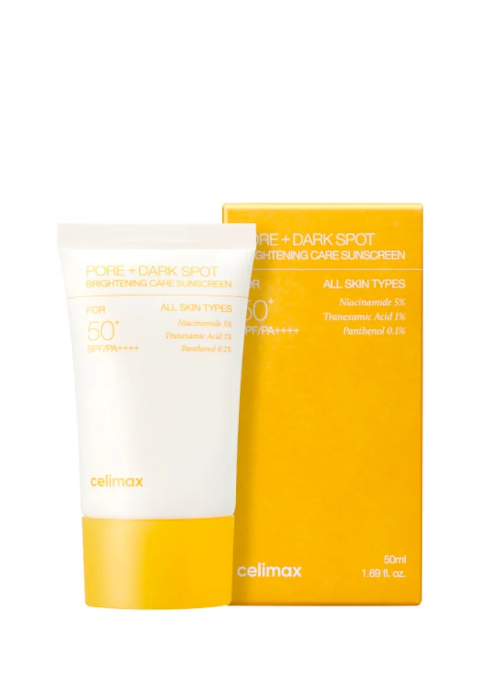 Осветляющий солнцезащитный крем |50 ml| Celimax Pore+Dark Spot Brightening Care Sunscreen SPF50+ PA++++