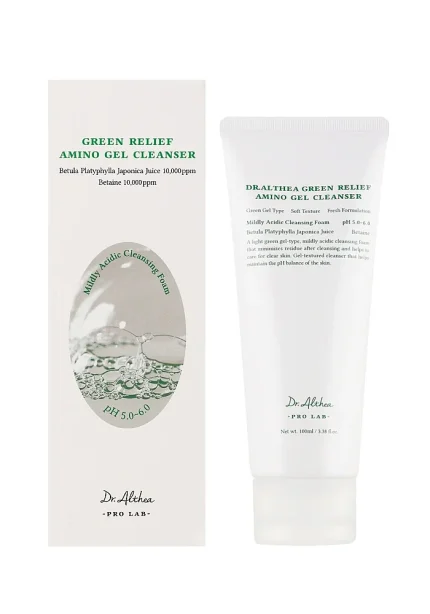 Гель-пенка для умывания с аминокислотами |100 ml| Dr. Althea Green Relief Amino Gel Cleanser