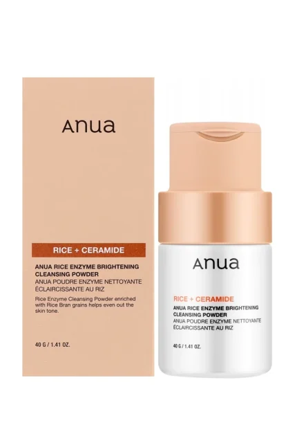 Энзимная пудра для сияния кожи с рисом |40 ml| Anua Rice Enzyme Brightening Cleansing Powder