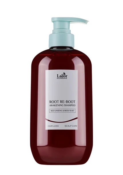 Шампунь с женьшенем для роста волос Lador Root Re-Boot Awakening Shampoo Red Ginseng & Beer Yeast 350 ml