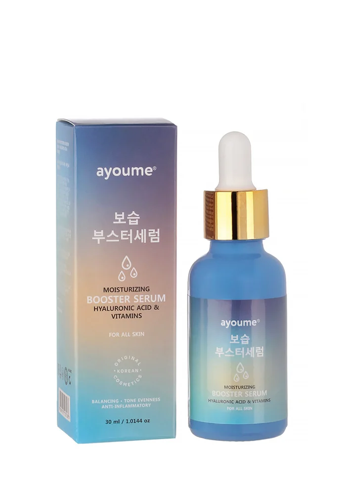 Ayoume_SERUM_Hyaluronic_Acid&Vitamins_01_procosmetics_by Многофункциональная увлажняющая сыворотка с витаминами и гиалуроновой кислотой |30 ml| AYOUME Moisturizing BOOSTER SERUM - Hyaluronic Acid & Vitamins