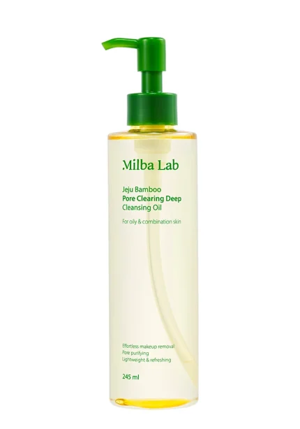 Гидрофильное масло для глубокого очищения пор |245 ml| Milba Lab Jeju Bamboo Deep Pore Cleansing Oil