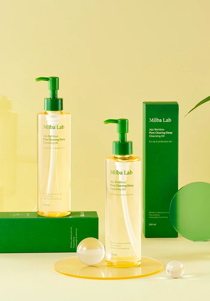 Гидрофильное масло для глубокого очищения пор |245 ml| Milba Lab Jeju Bamboo Deep Pore Cleansing Oil