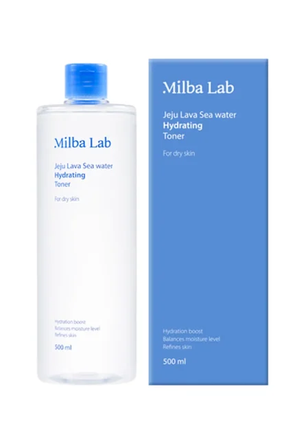 Увлажняющий тонер для лица |500 ml| MILBA LAB Jeju Lava Seawater Hydrating Toner