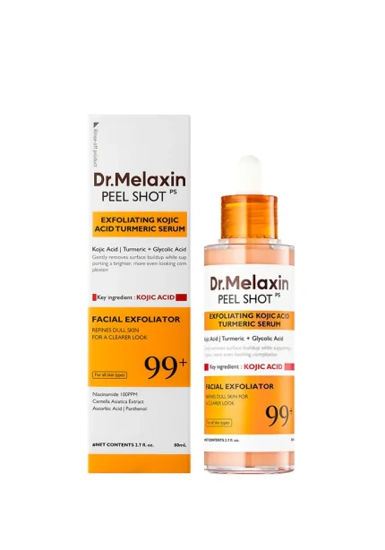 Сыворотка-пилинг с коевой кислотой |80 ml| Dr.Melaxin Peel Shot Exfoliating Kojic Acid Turmeric Serum