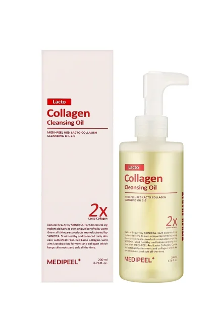 Гидрофильное масло с коллагеном |200 ml| MEDIPEEL Red Lacto Collagen Cleansing Oil 2.0