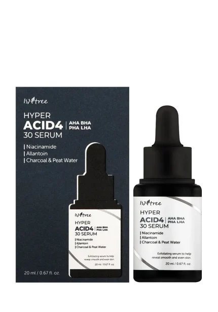 Пилинг-сыворотка с комплексом кислот |20 ml| IsNtree Hyper Acid4 AHA BHA PHA LHA 30 Serum