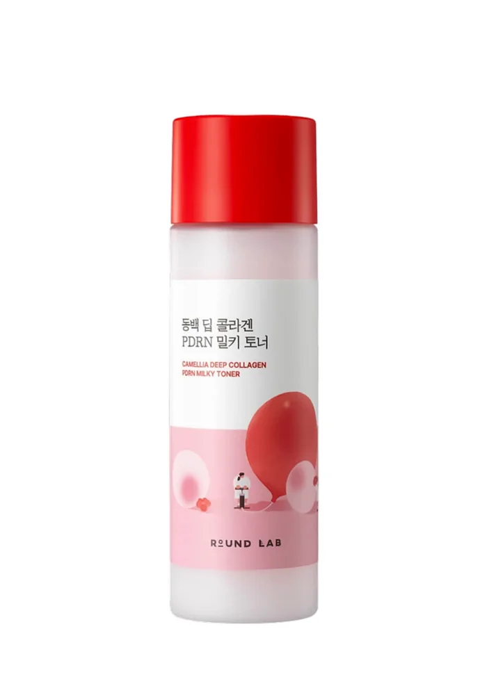 Round_Lab_Camellia_Deep_Collagen_PDRN_Milky_Toner_01_procosmetics_by Молочный тонер с ПДРН и камелией Round Lab Camellia Deep Collagen PDRN Milky Toner 150 мл