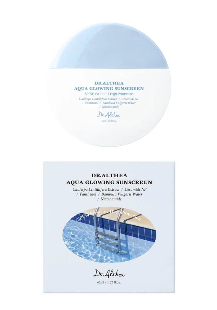 Dr.-Althea_Aqua_Glowing_Sunscreen_SPF50+_PA++++_001_procosmetics_by Увлажняющий солнцезащитный крем Dr. Althea Aqua Glowing Sunscreen SPF50+ PA++++ 45 ml