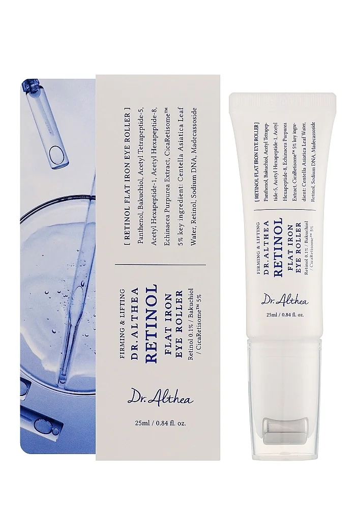 Dr.-Althea_Retinol_Flat_Iron_Eye_Roller_01_procosmetics_by Массажный крем для век с 0,1% ретинолом Dr. Althea Retinol Flat Iron Eye Roller 25 ml